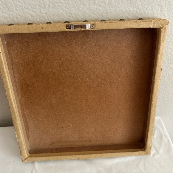 Wake up and Smell the Coffee Burlap Print 11”x11”x1” Wall Decor - Picture 2 of 3